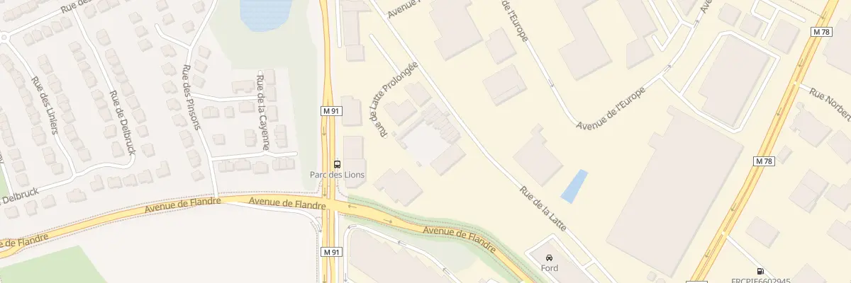 Plan du 208 Rue de la Latte à Roncq