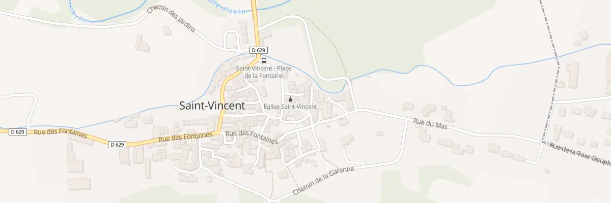 Plan du 9001 Che du Bief des Moulins à Saint-Vincent