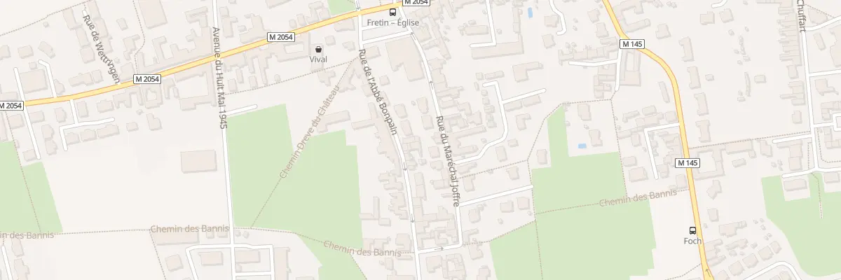 Plan du 1 Rue de l’Abbé Bonpain à Fretin