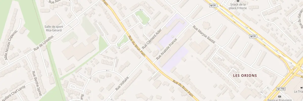 Plan du 374 Rue du Brun Pain à Tourcoing