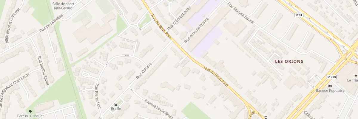 Plan du 345 Rue du Brun Pain à Tourcoing
