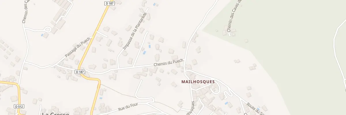 Plan du 5200 Mailhosques à La Cresse