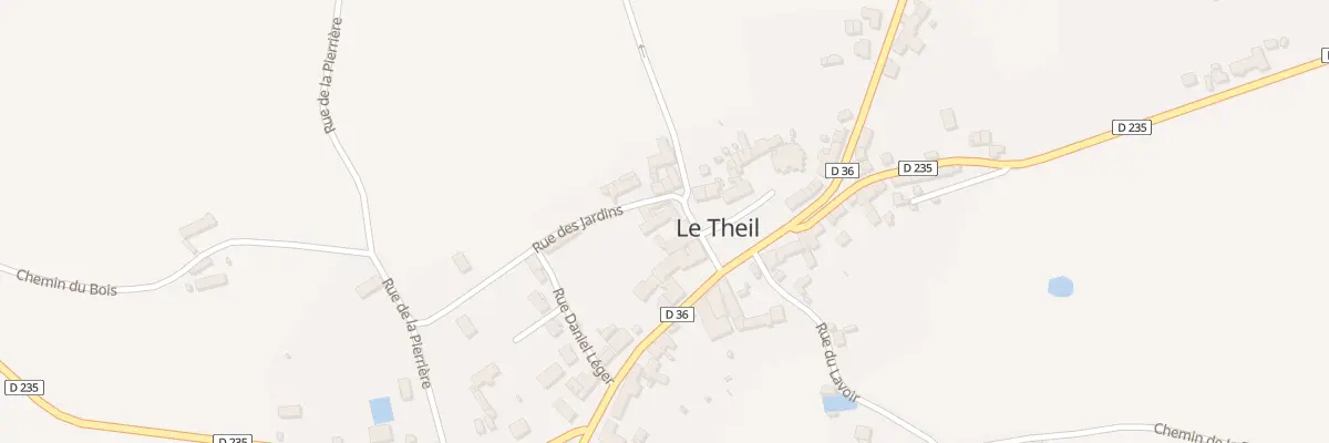 Plan du 12 Pl de l’Eglise au Theil