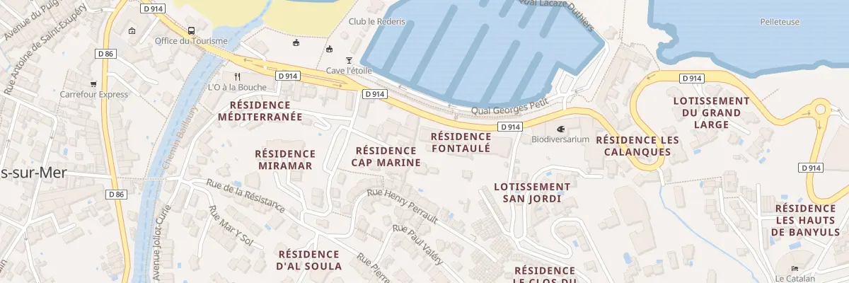 Plan du 12 Av Pierre Fabre à Banyuls-sur-Mer