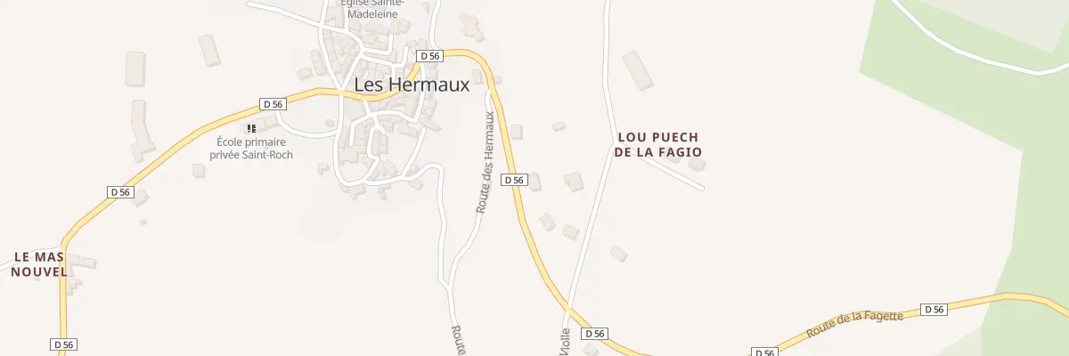 Plan du 273 Rte de la Fagette aux Hermaux