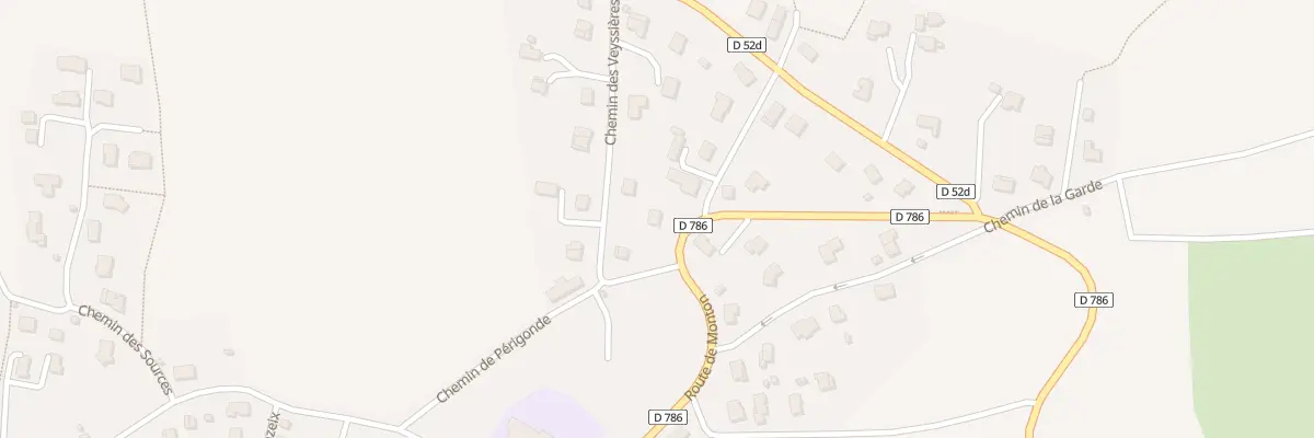 Plan du 25 Rte de Monton au Crest