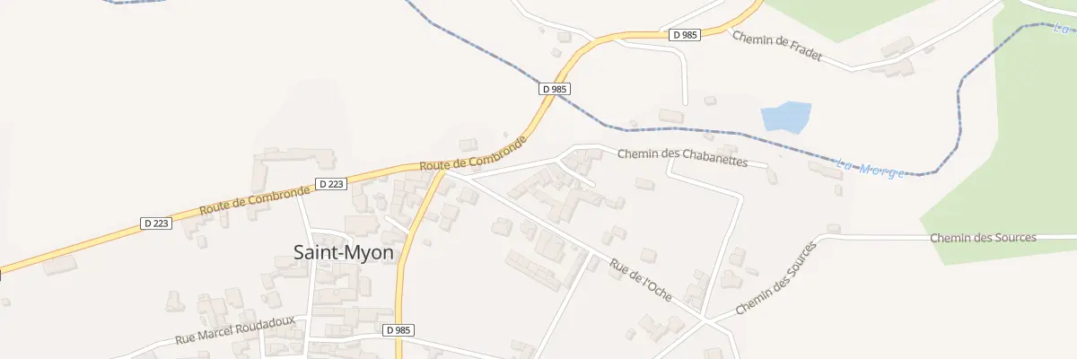 Plan du 2 Pl de l’Oche à Saint-Myon