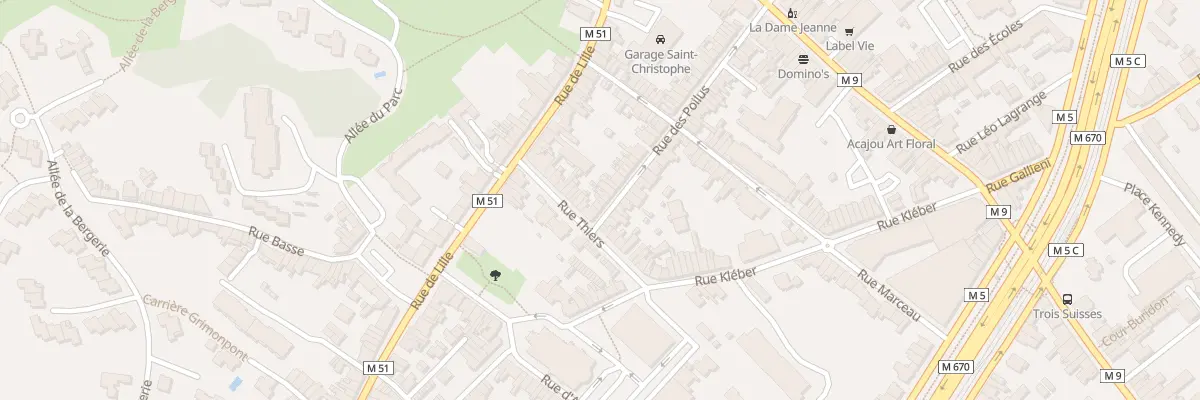 Plan du 68 Rue des Poilus à Mouvaux