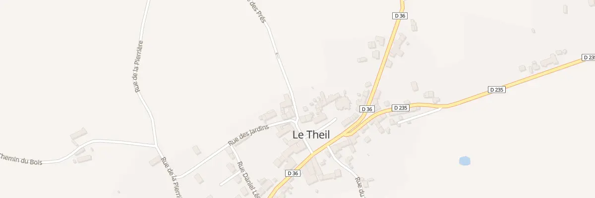 Plan du 5007 Le Bourg au Theil