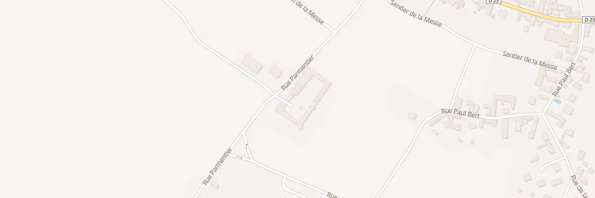 Plan du 5 Rue Parmentier à Vinneuf