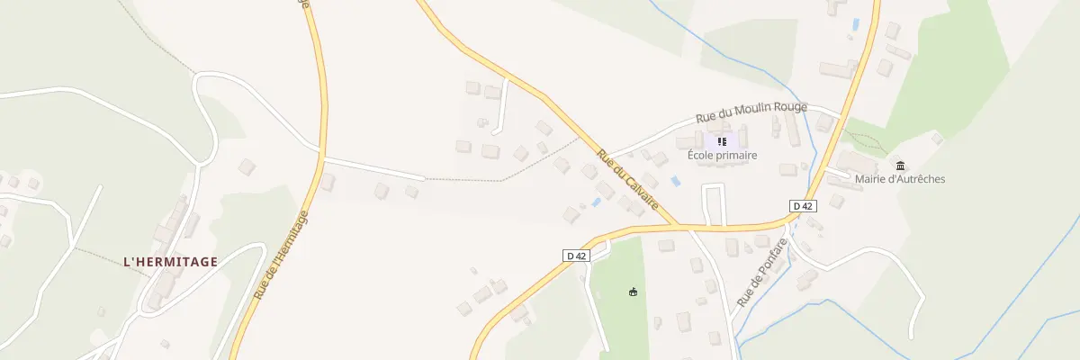 Plan du 9 Rue du Calvaire à Autrêches