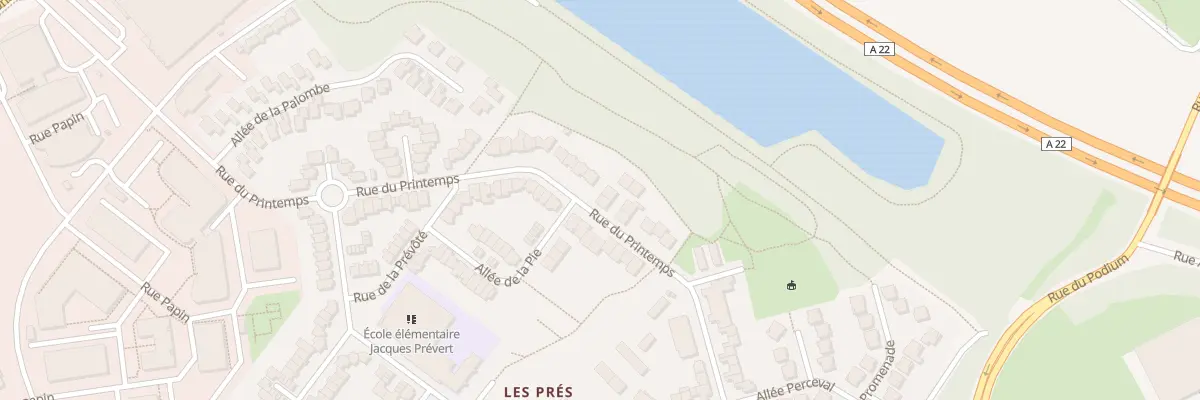 Plan du 90 Rue du Printemps à Villeneuve-d’Ascq