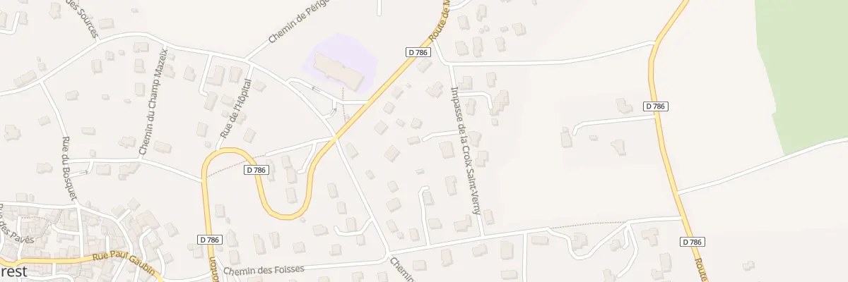 Plan du 4 Imp de la Croix St Verny au Crest