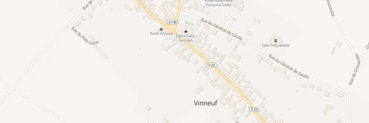 Plan du 16B Rue Victor Hugo à Vinneuf