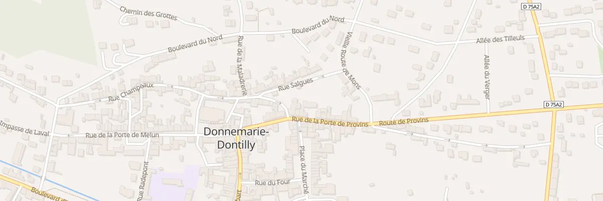 Plan du 7B Rue de la Porte de Provins à Donnemarie-Dontilly