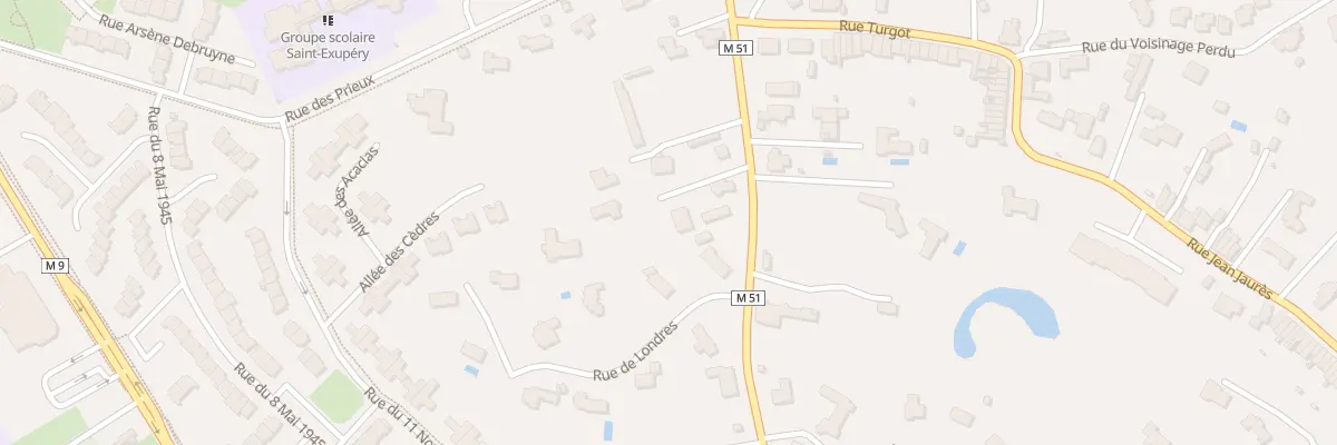 Plan du 237 Rue de Londres à Mouvaux