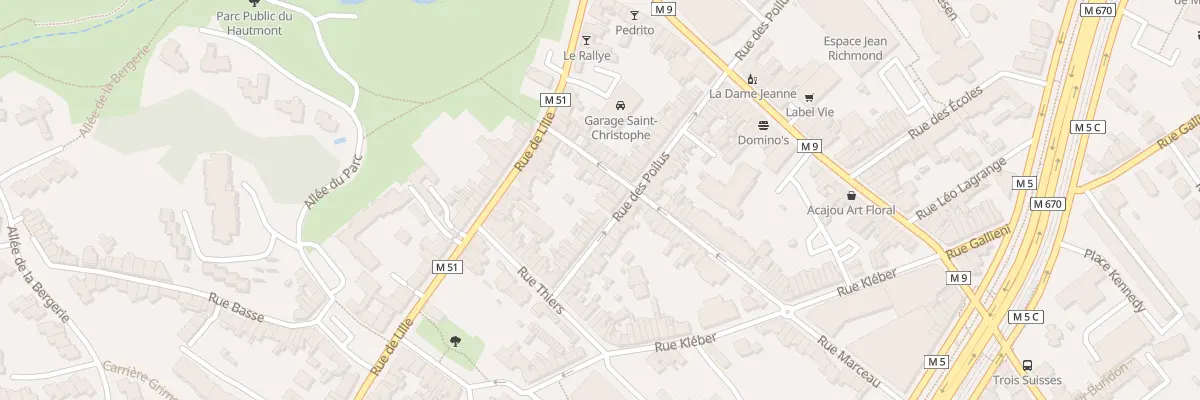 Plan du 44 Rue des Poilus à Mouvaux