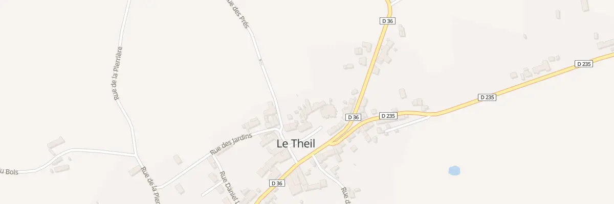 Plan du 4 Pl de l’Eglise au Theil