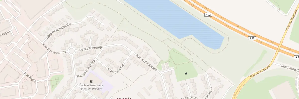 Plan du 84 Rue du Printemps à Villeneuve-d’Ascq