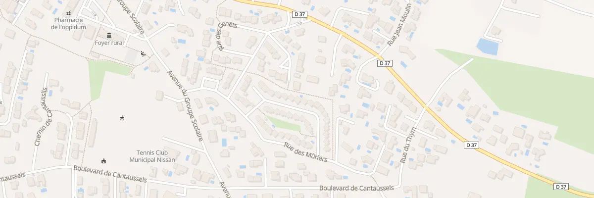 Plan du 13 Rue des Romarins à Nissan-lez-Enserune
