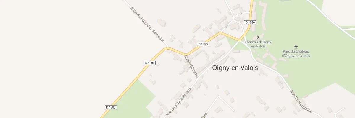Plan du 7 Rue des Bourgeois à Oigny-en-Valois