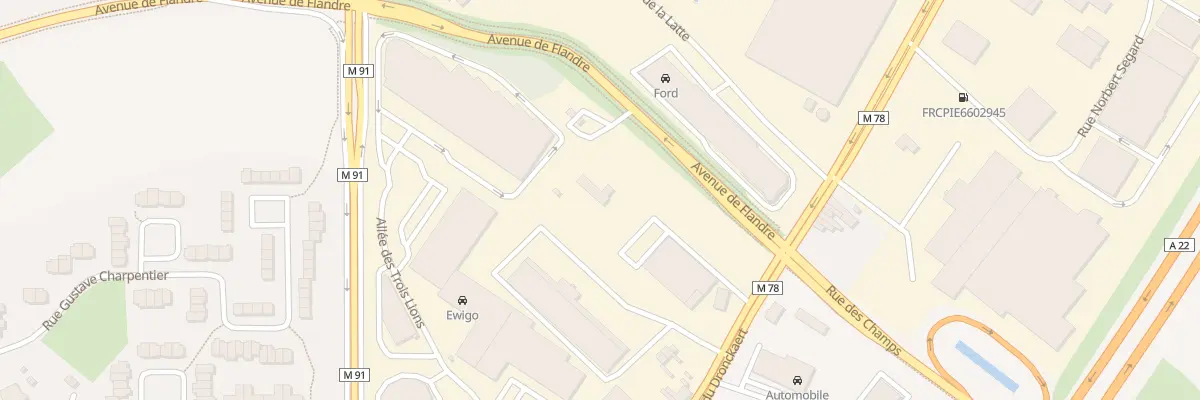 Plan du 10 Av de Flandre à Roncq