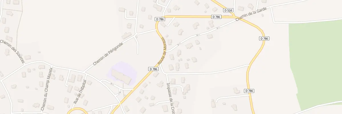 Plan du 2 Che de la Garde au Crest