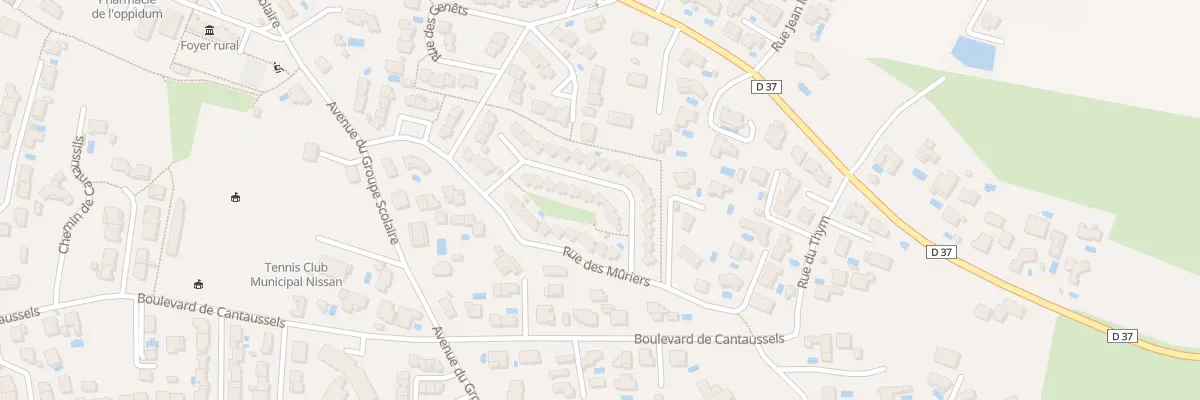 Plan du 14 Rue des Romarins à Nissan-lez-Enserune