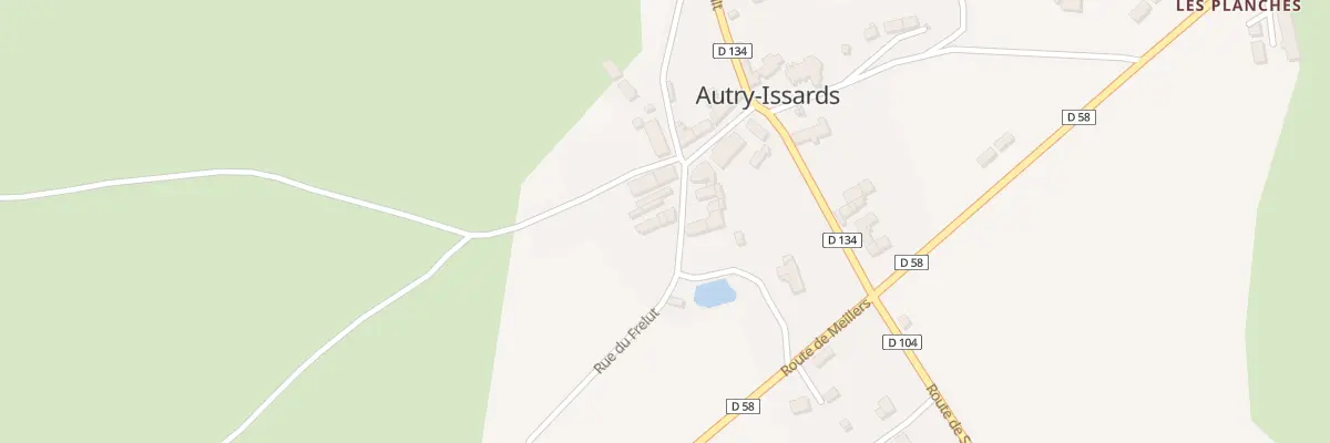 Plan du 5013A Le Bourg à Autry-Issards
