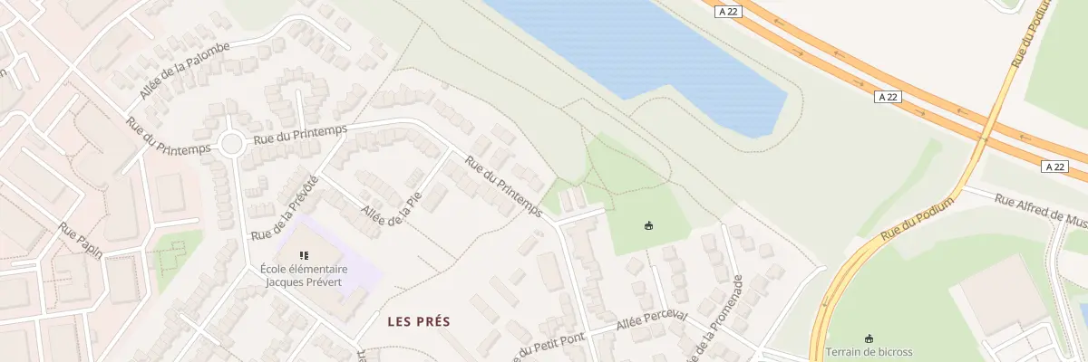 Plan du 74 Rue du Printemps à Villeneuve-d’Ascq