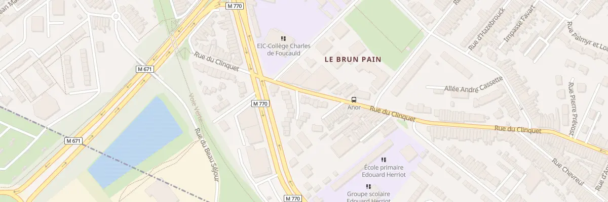 Plan du 235 Rue du Clinquet à Tourcoing