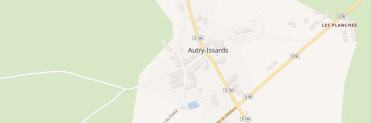 Plan du 5009 Le Bourg à Autry-Issards
