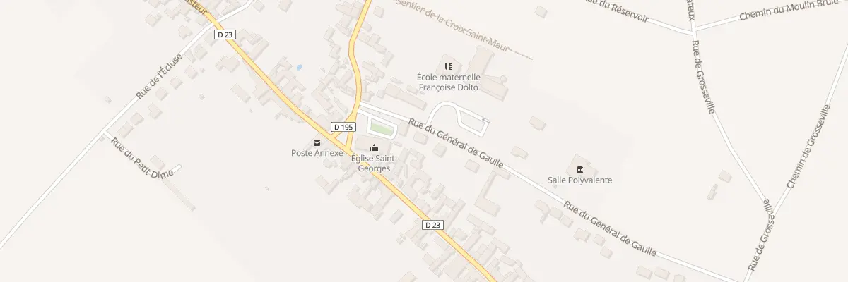 Plan du 2 Rue du Général de Gaulle à Vinneuf