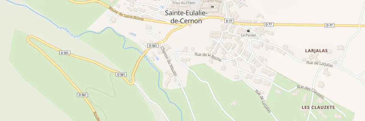 Plan du 2 Rue de la Roche à Sainte-Eulalie-de-Cernon