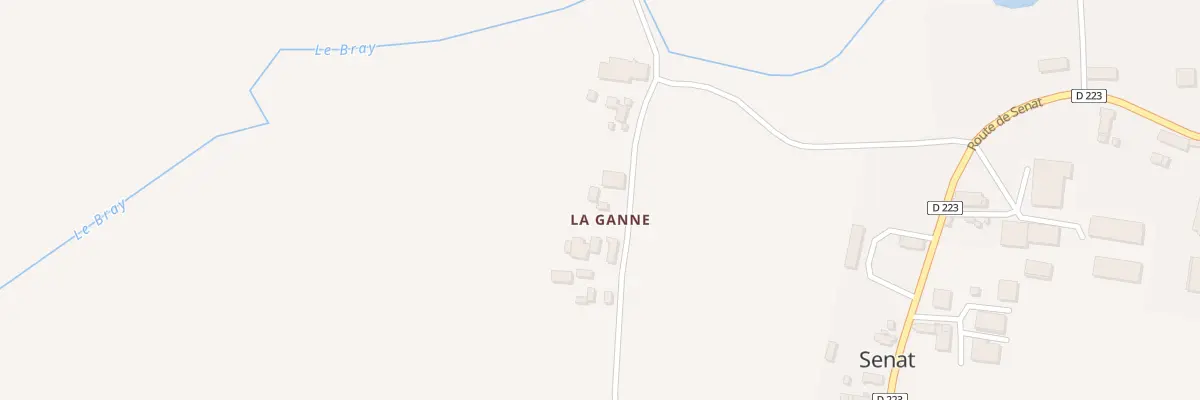 Plan du 21 Rte de la Ganne à Taxat-Senat