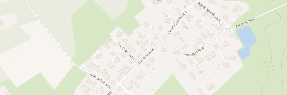 Plan du 833 Rue de Molpas à Mérignies