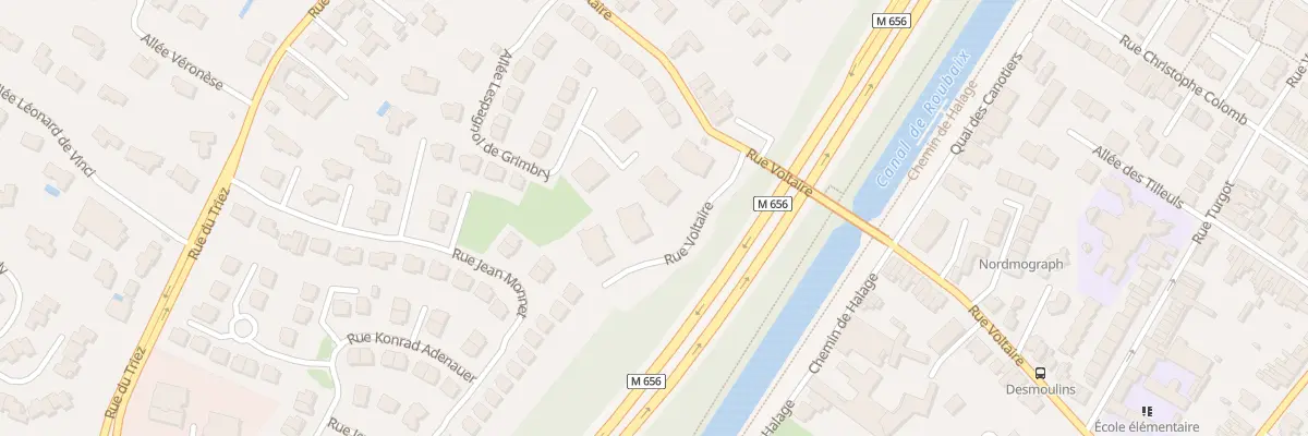 Plan du 75 Rue Voltaire à Wasquehal