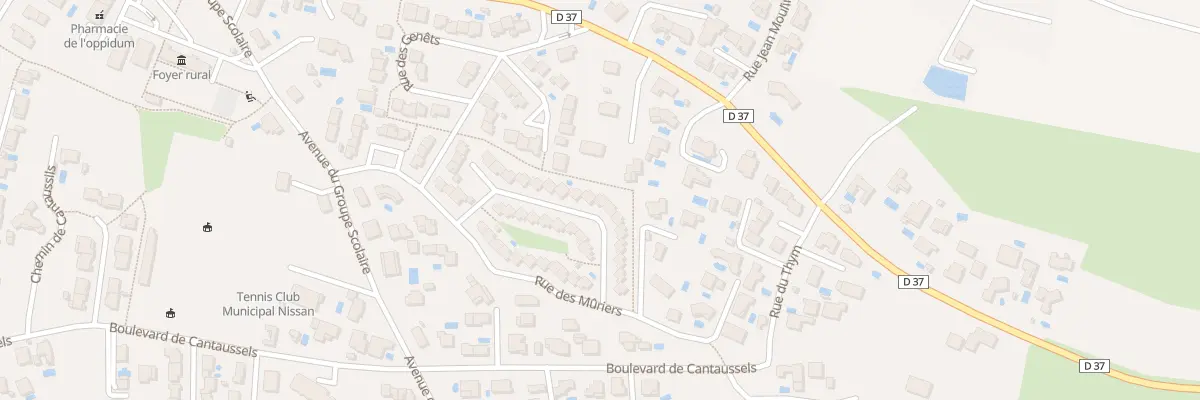 Plan du 19 Rue des Romarins à Nissan-lez-Enserune