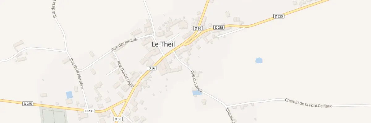 Plan du 4 Rue du Lavoir au Theil