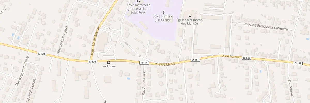 Plan du 73 Rue de Marzy à Nevers