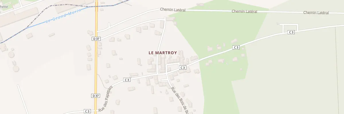 Plan du 69 Le Martroy à Chailly-en-Brie