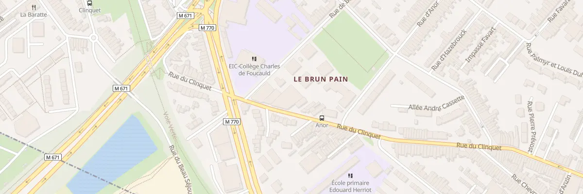 Plan du 328B Rue du Clinquet à Tourcoing