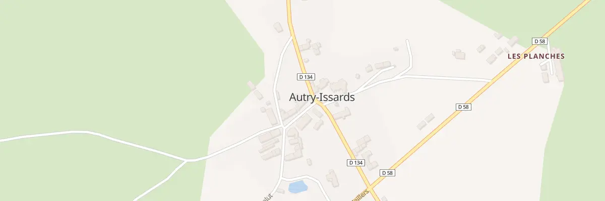 Plan du 5007 Le Bourg à Autry-Issards