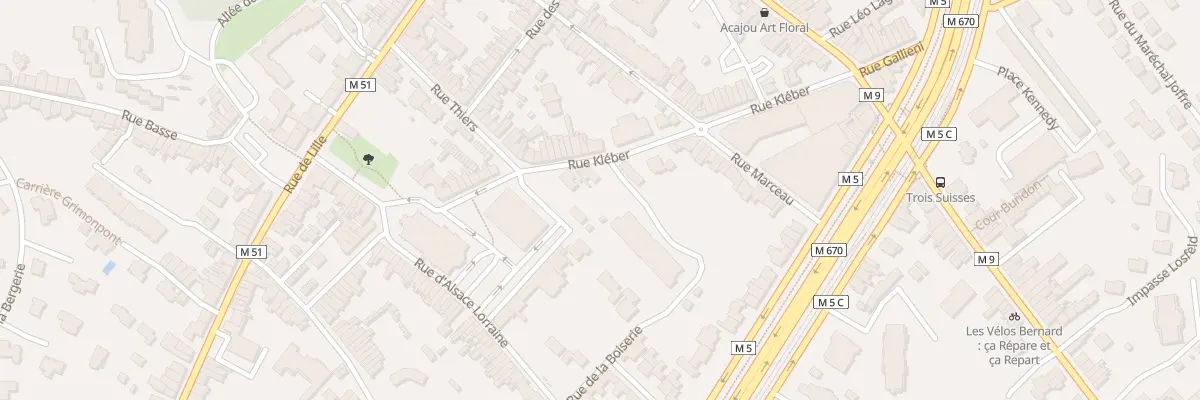 Plan du 33 Rue Kléber à Mouvaux