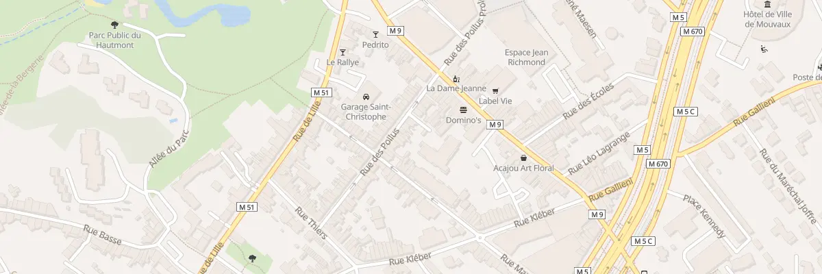 Plan du 17 Rue des Poilus à Mouvaux