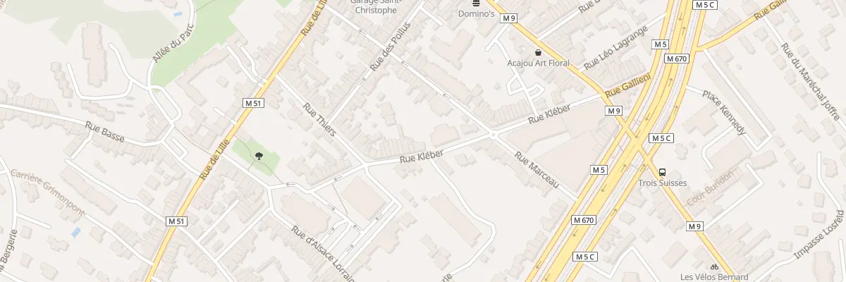 Plan du 42 Rue Kléber à Mouvaux