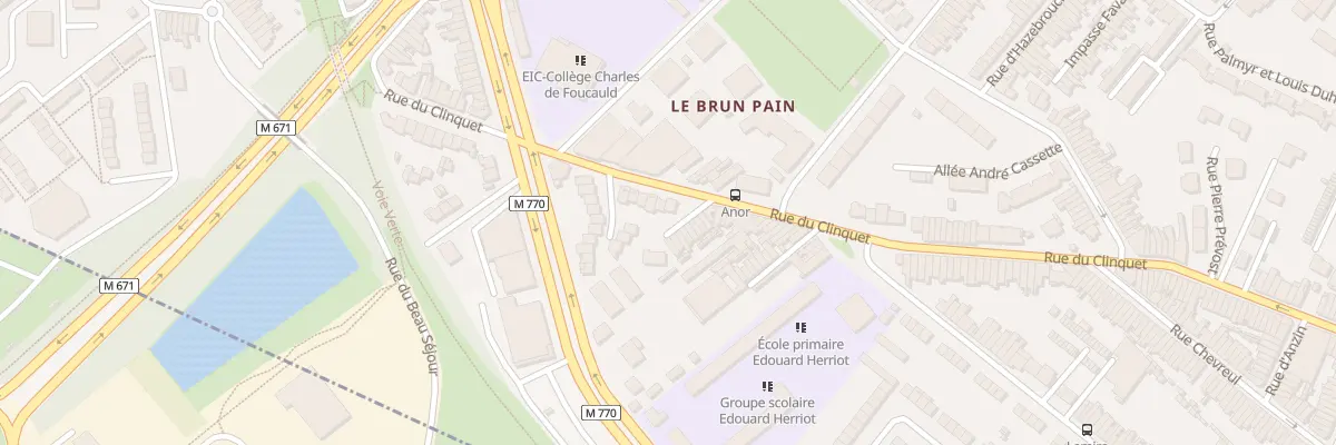 Plan du 225 Rue du Clinquet à Tourcoing