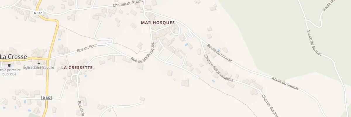 Plan du 5060 Mailhosques à La Cresse