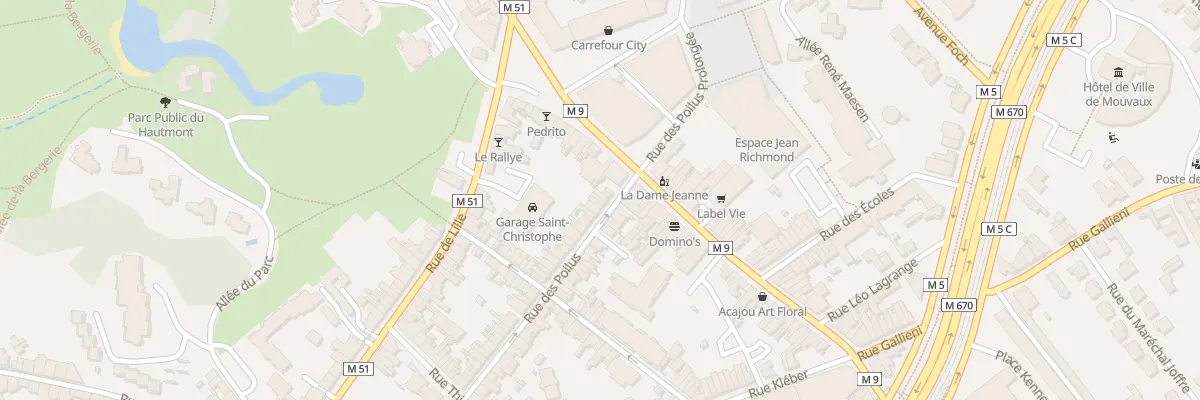 Plan du 10 Rue des Poilus à Mouvaux