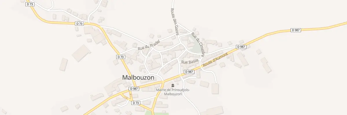 Plan du 5025 Malbouzon à Prinsuéjols-Malbouzon
